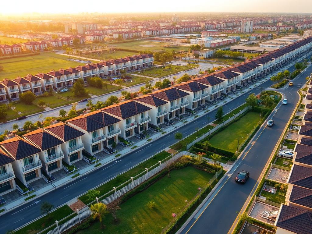 Serviced residential development